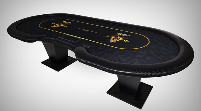 Mesa de Poker com Gaveta de Rake e Rack de Fichas para Dealer - Pro21